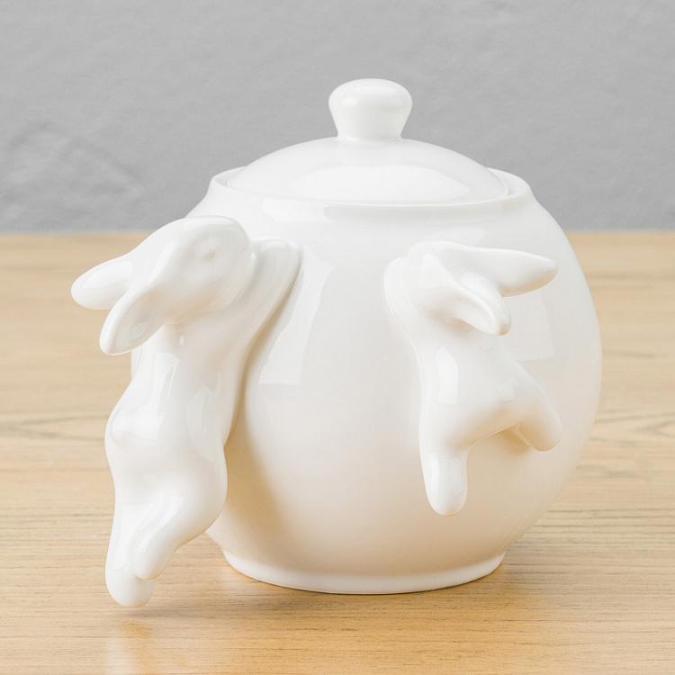 Сахарница с кроликами Rabbit Sugar Bowl