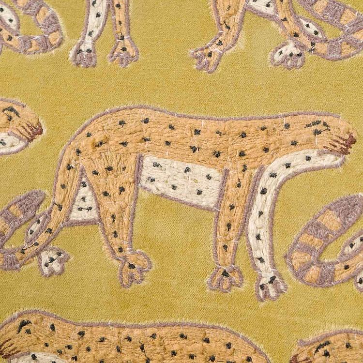 Кресло бархатное Сафари Embroidered Armchair