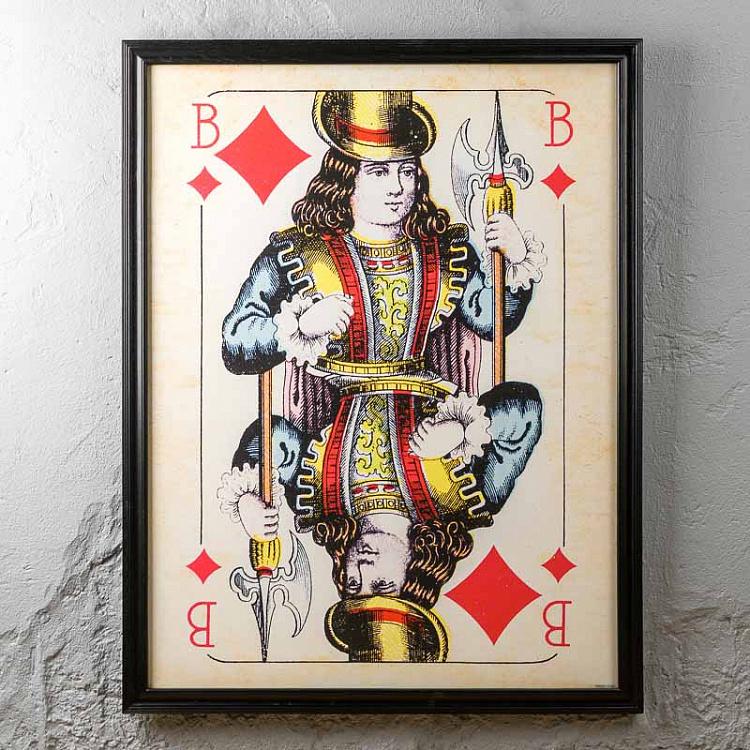 Картина-принт Бубновый Валет Cards Bube Diamonds