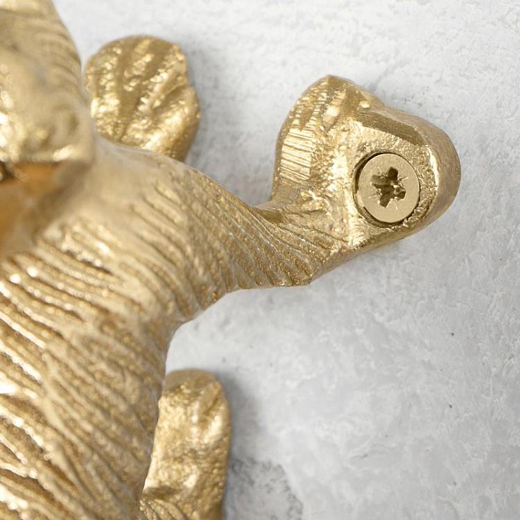 Крючок золотая Обезьяна Coat Rack Monkey Gold