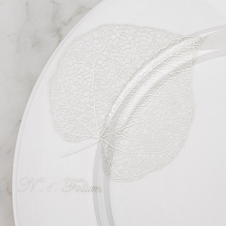 Обеденная тарелка Белое на Белом Bianco And Bianco Dining Plate