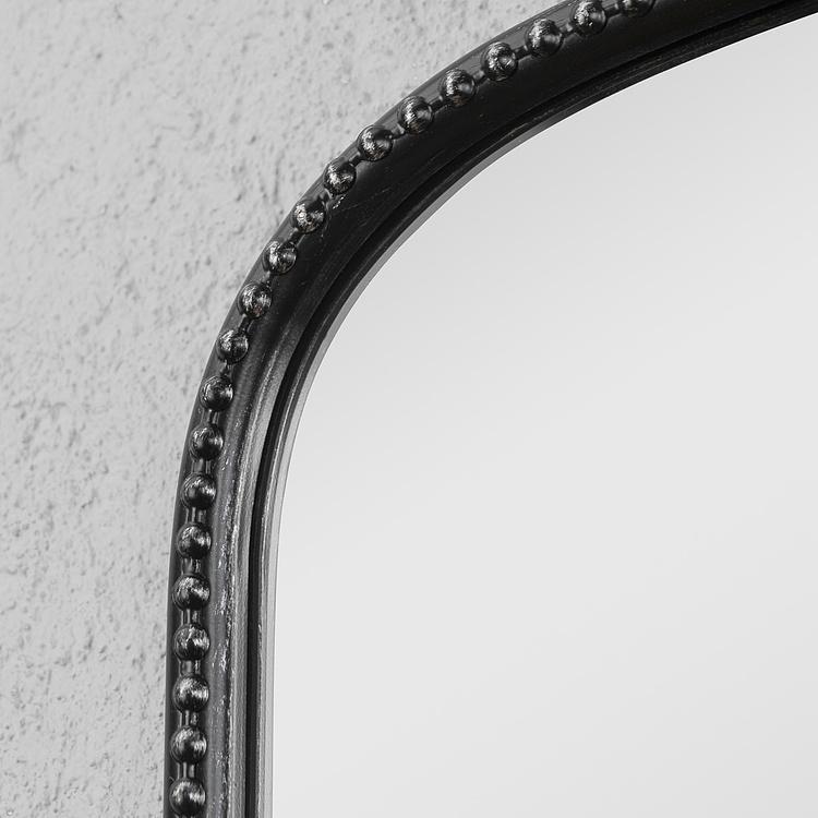 Зеркало арочное Диа в чёрной раме, S Dia Arched Mirror Black Small