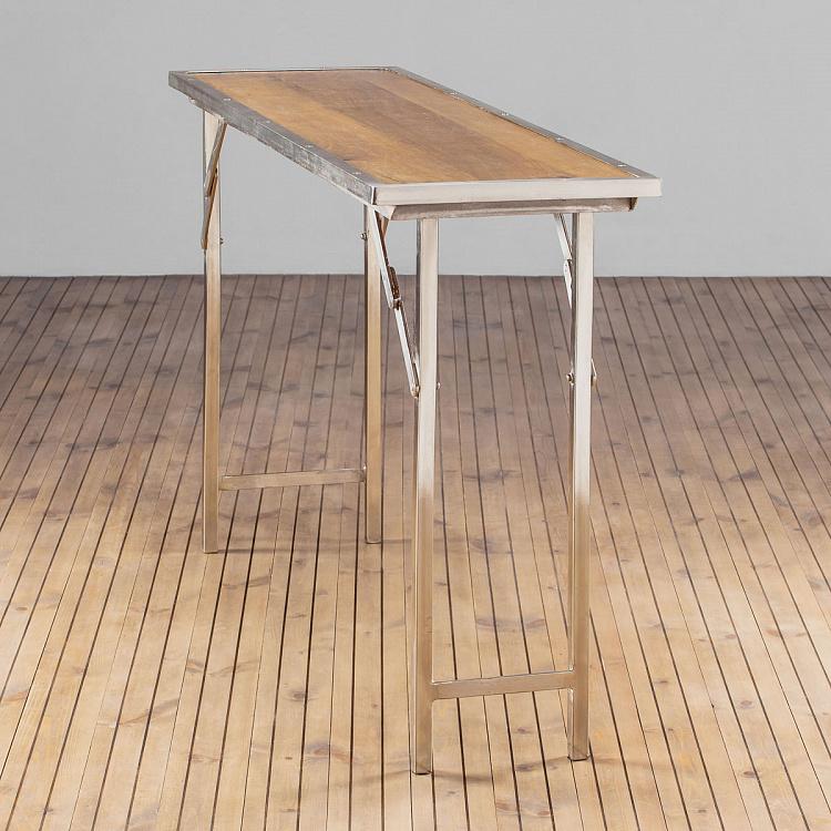 Складной консольный стол Время игр Iron And Wooden Console Playtime