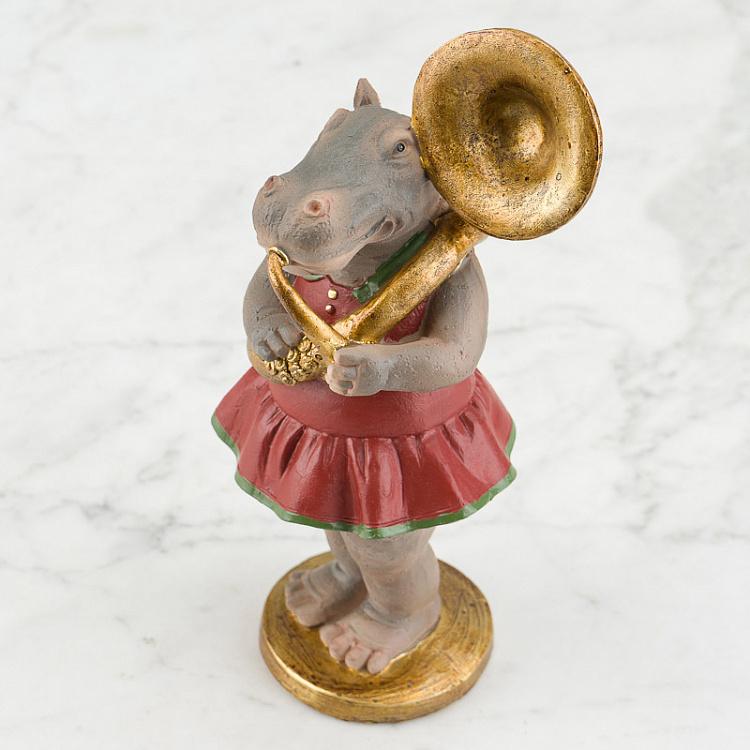 Статуэтка Миссис Гиппо с трубой Mrs Hippo With Tuba