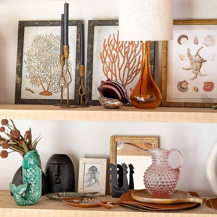 Рамка для фото с золотистыми пусетами, S White Photo Frame With Stud Small