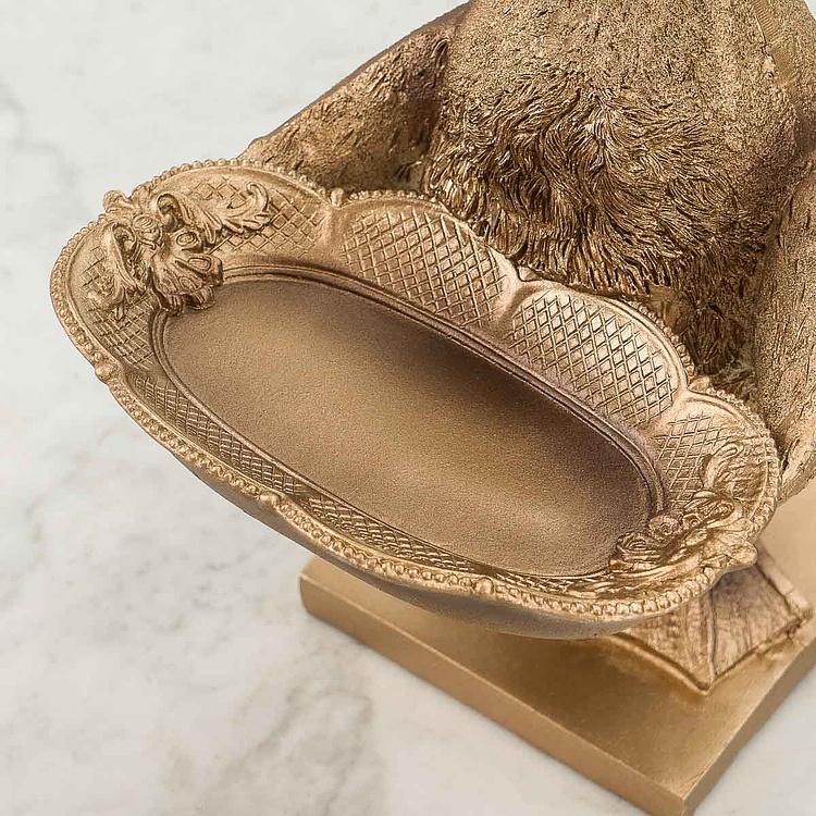 Подставка для мелочей и украшений Золотая утка Card Holder Duck Gold