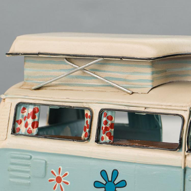 Фигурка Бело-голубой минивэн Toy Combi Van Clear Blue