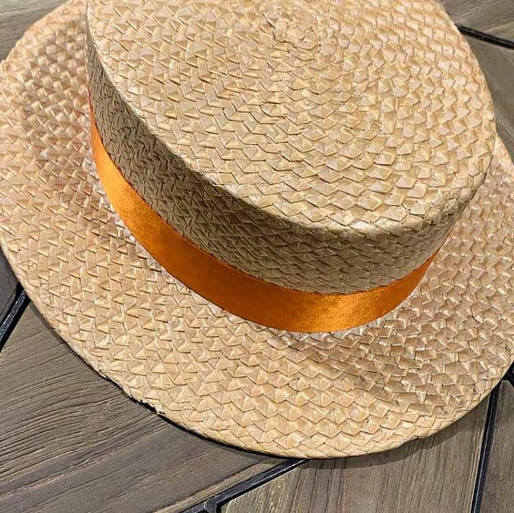 Винтажная соломенная шляпа 6 Vintage Canotier 6