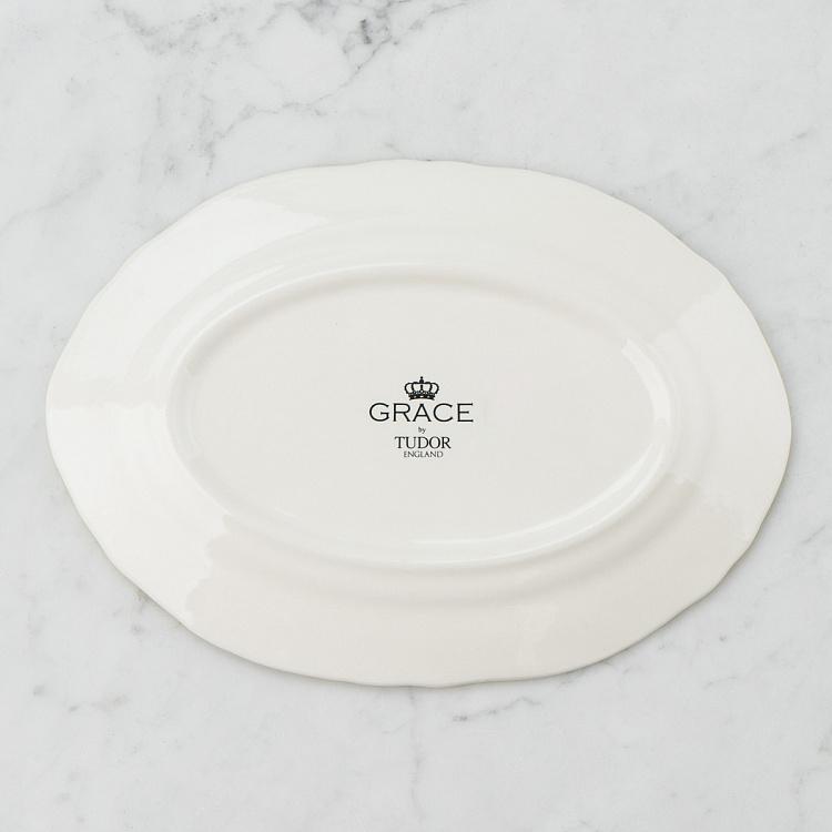 Овальное сервировочное блюдо Безмятежный, M Halcyon Oval Serving Plate Medium