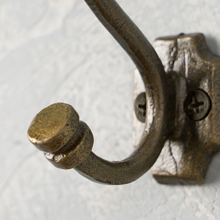 Двухрожковый чугунный крючок Симпл Simple Cast Iron Hook