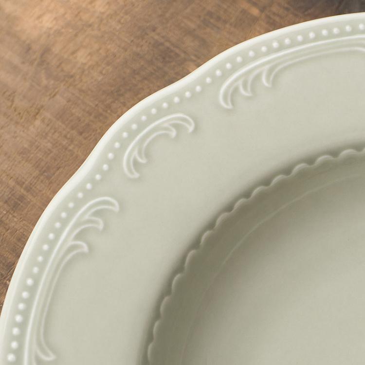 Серо-зелёная суповая тарелка Старая Вена Vecchio Vienna Soup Plate Sage Green