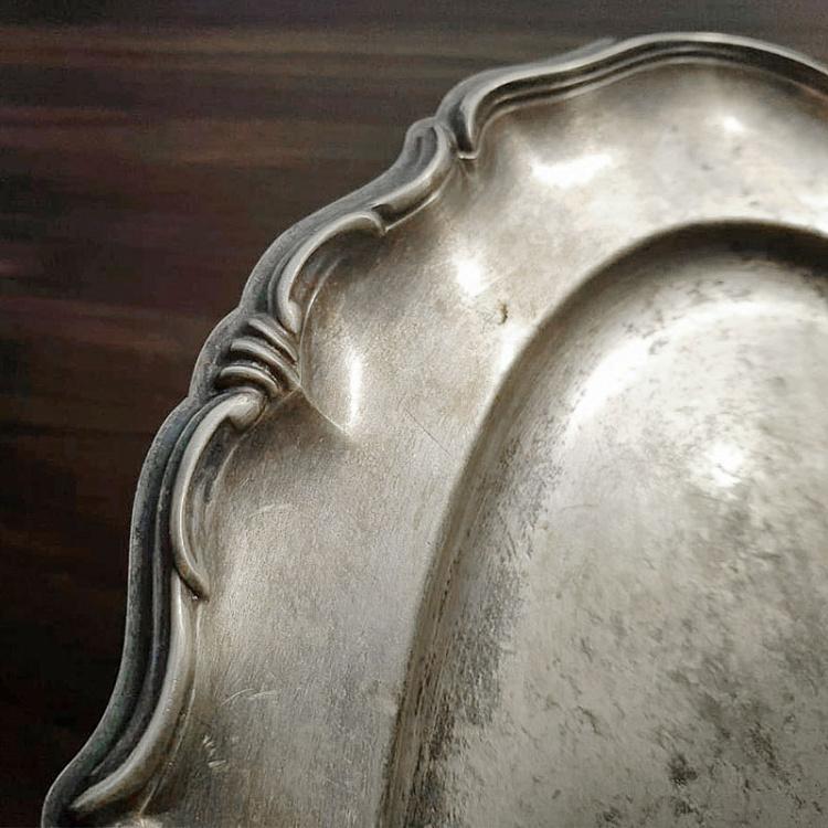 Винтажный серебряный поднос 9 Vintage Old Silver Plate 9