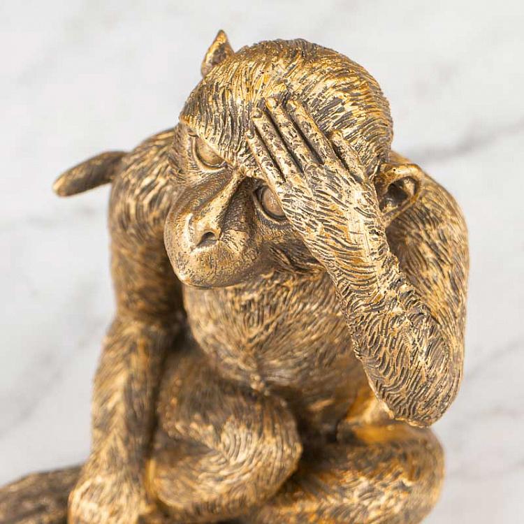 Подставка для мелочей и украшений Обезьяна с листом Golden Monkey With Leaf Trinket Tray