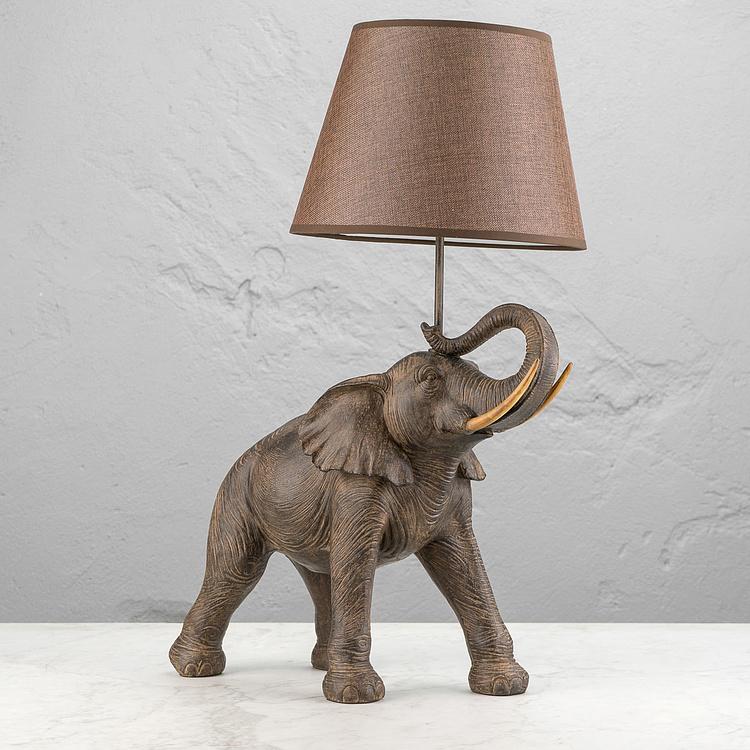 Настольная лампа с абажуром Слон Elephant Lamp Hati