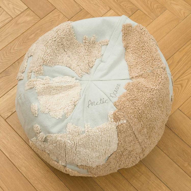 Декоративный пуф Карта мира World Map Pouf
