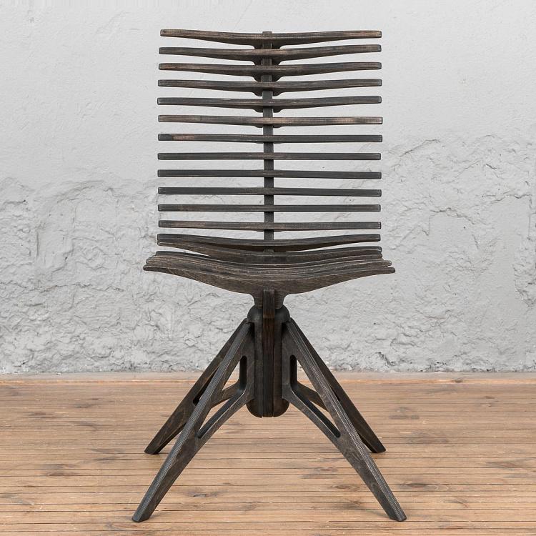Тёмный стул Скелетон Skeleton Chair Dark Oil