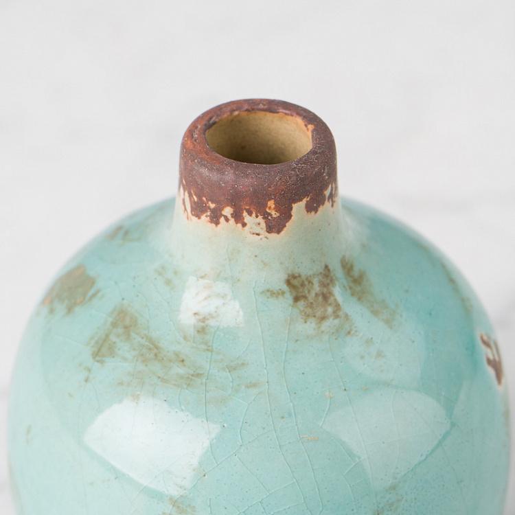 Керамическая бирюзовая мини-ваза Ceramic Vase Turquoise Mini