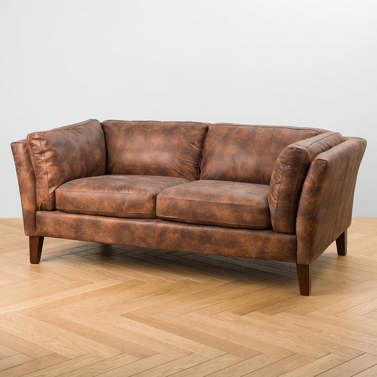 Двухместный диван Верона, тёмные ножки Verona 2 Seater, Oak Dark Brown