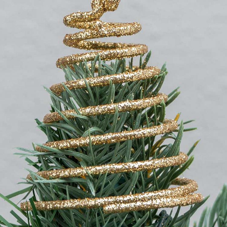 Верхушка на ёлку Люстра с блёстками Glitter Sequin Chandelier Tree Topper Gold 25,5 cm