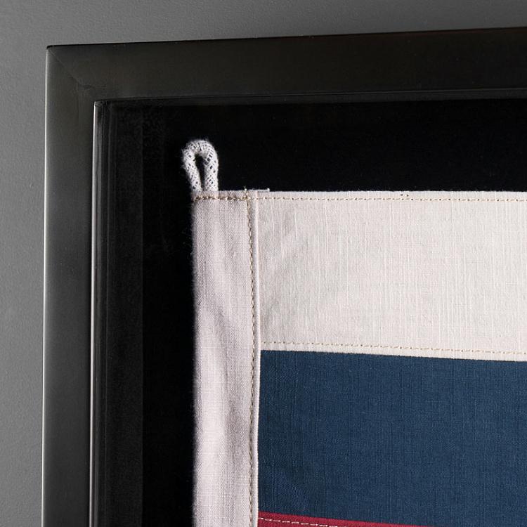 Флаг России за стеклом в раме, мини Shadow Box Flag Russia Mini