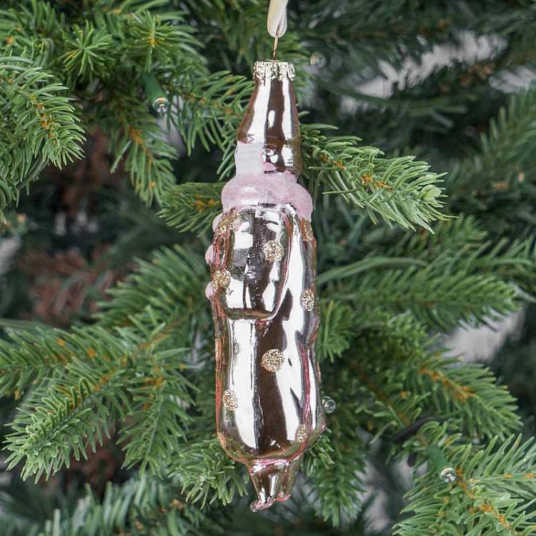 Ёлочная игрушка Розовый клоун Glass Clown Pink 14 cm