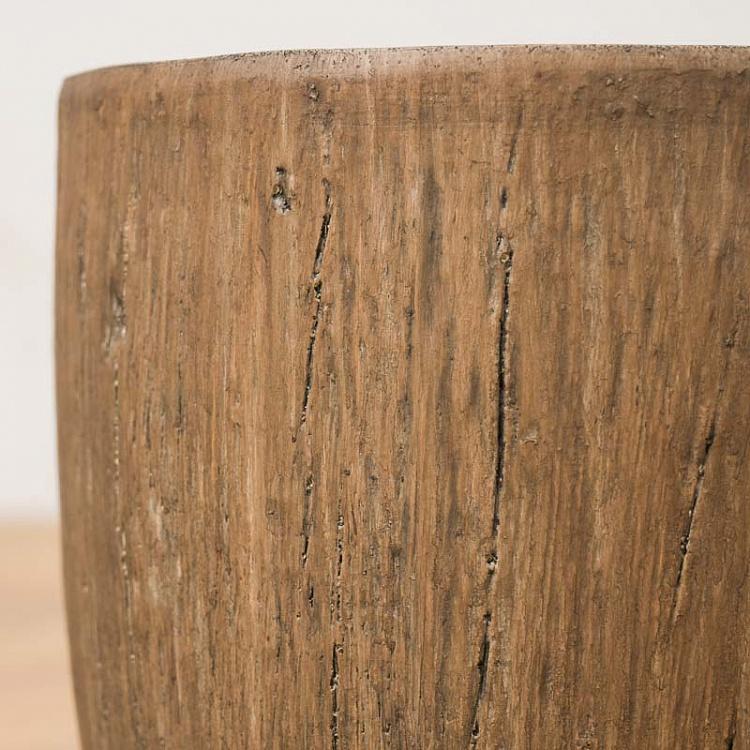 Кашпо-чаша Эффектори светлый дуб, S Effectory Wood Bowl Pot Light Oak Small