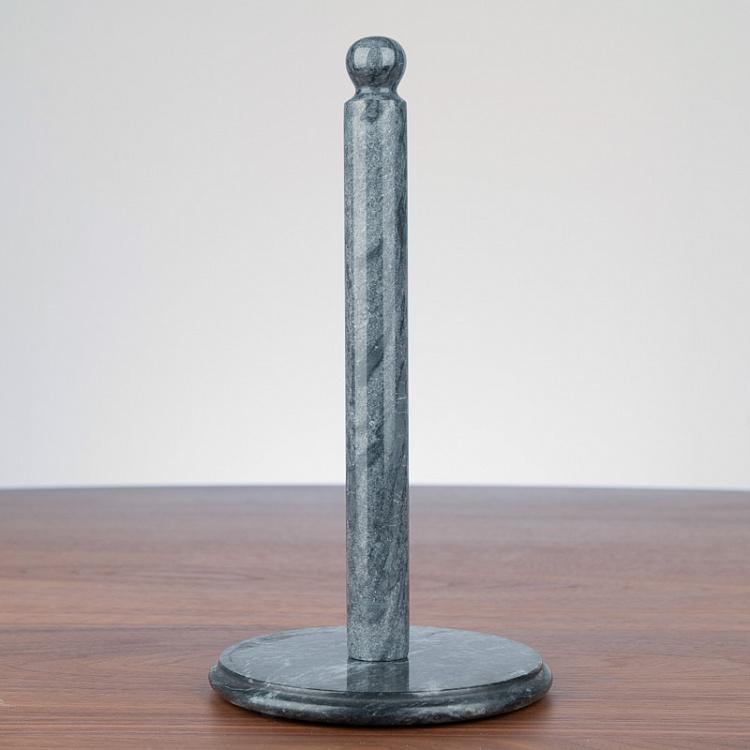 Чёрная мраморная подставка для бумажных полотенец Скандинавия Nordic Towel Holder Black