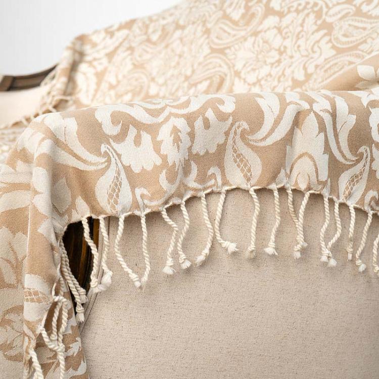 Двустороннее покрывало Патиала, жаккард и варёная шерсть, 130x180 см Pure Wool Jacquard Throw Patiala 130x180 cm