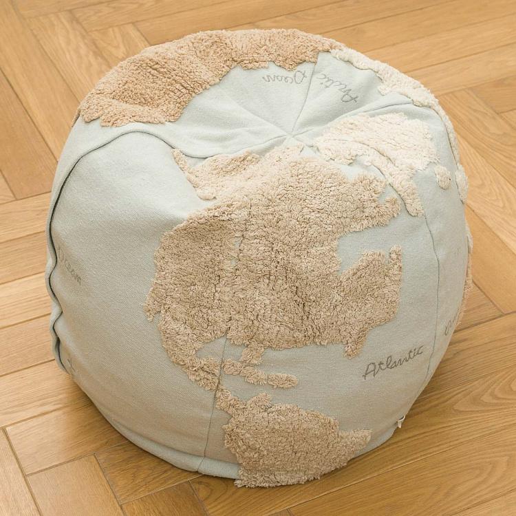 Декоративный пуф Карта мира World Map Pouf