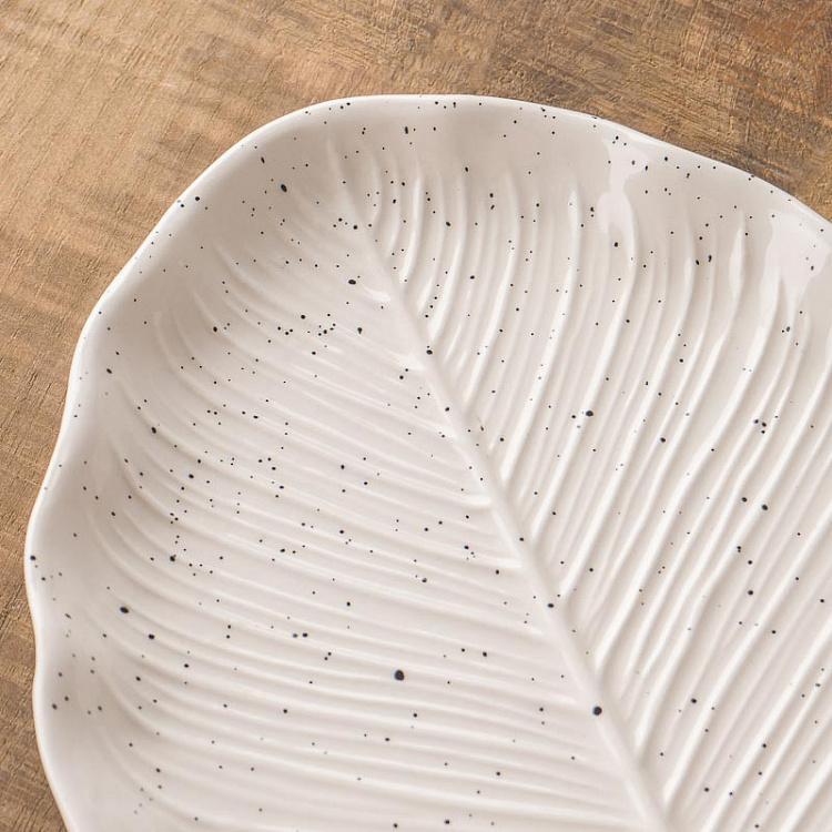Широкое сервировочное блюдо-лист Зельда, L Zelda Plate Leaf Wide Large