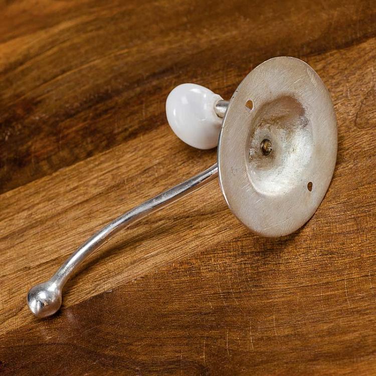 Двухрожковый серебряный крючок Antique Silver Hook