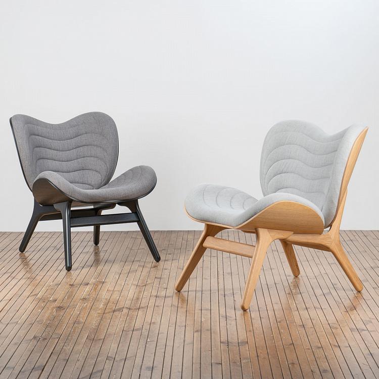 Низкое кресло Разговор, светлые ножки A Conversation Piece Lounge Chair Low, Oak