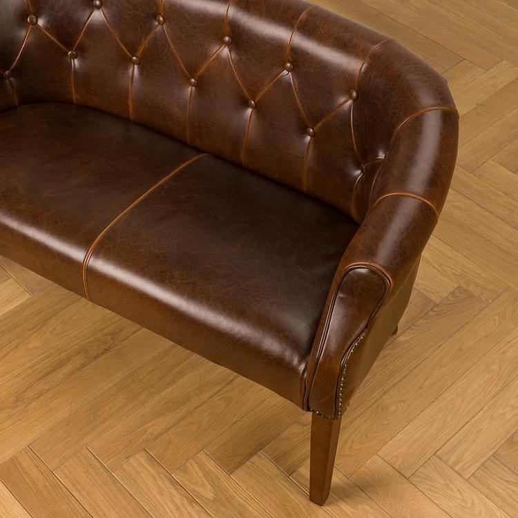 Двухместный диван Маршал, янтарный дуб Marshall 2 Seater, Oak Dark Amber