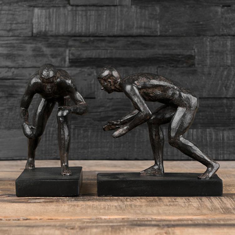 Набор из двух держателей для книг Борцы Bookend Wrestling Men