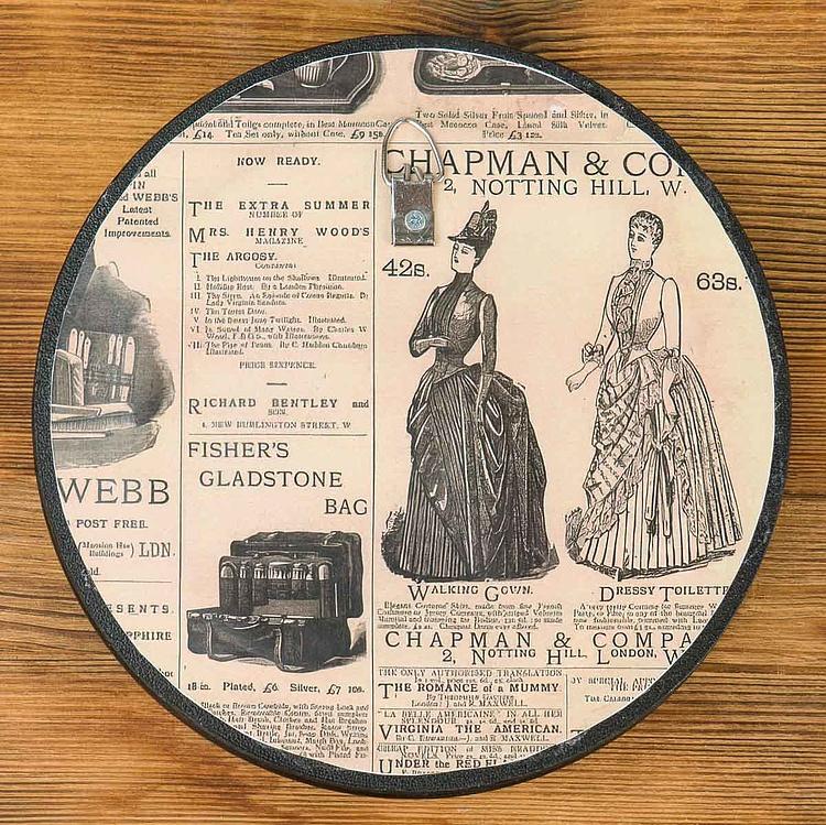 Картина в круглой раме Серый заяц Gray Hare Painting In Round Frame