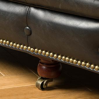 Трёхместный диван Regent 3 Seater RM натуральная кожа Old Kaprys