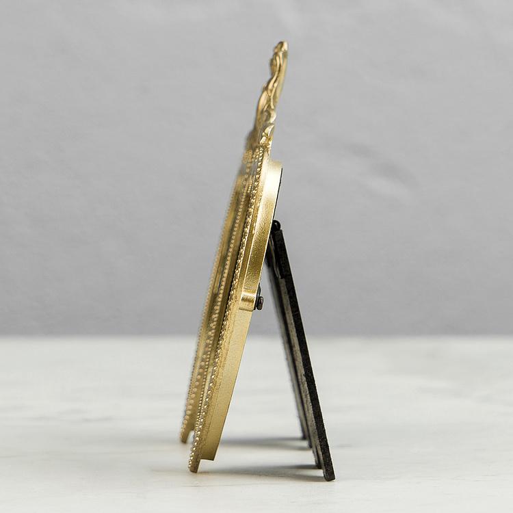 Рамка для фото Двойное сердце Double Heart Golden Photo Frame