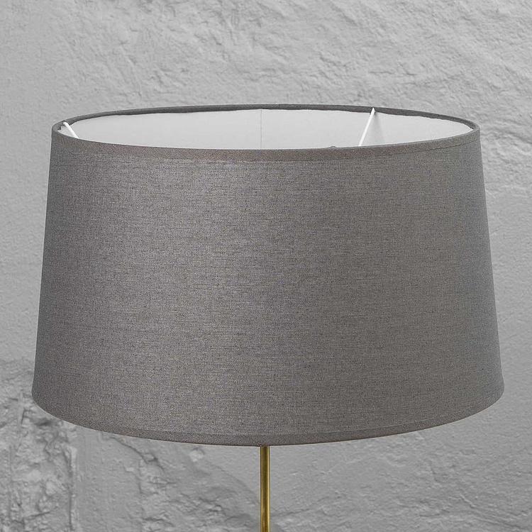 Абажур из льна серого цвета, 45 см Lamp Shade Grey Linen 45 cm