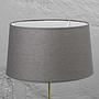 Абажур Lamp Shade Grey Linen 45 cm