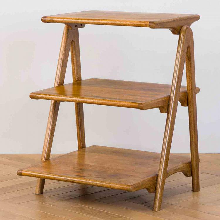 Прикроватный столик с тремя полками Терция Tercia Shelf Small