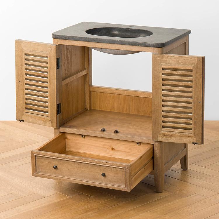 Тумба с гранитной раковиной Карелия Karelia Single Vanity DB