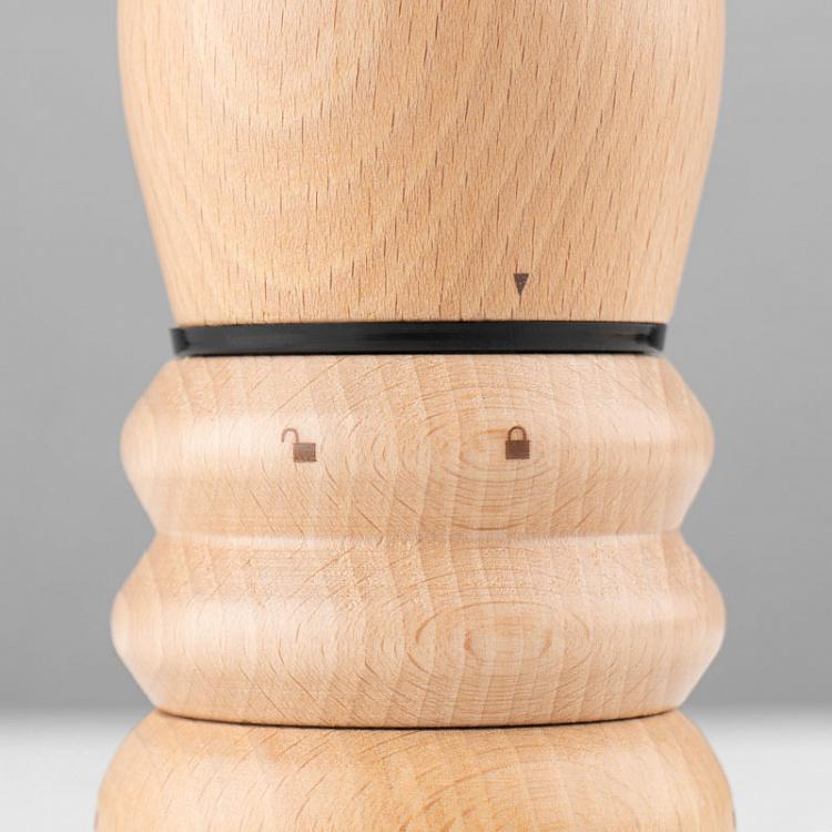 Электрическая мельница для перца Париж, светлое дерево Paris Electric Pepper Mill Natural Wood