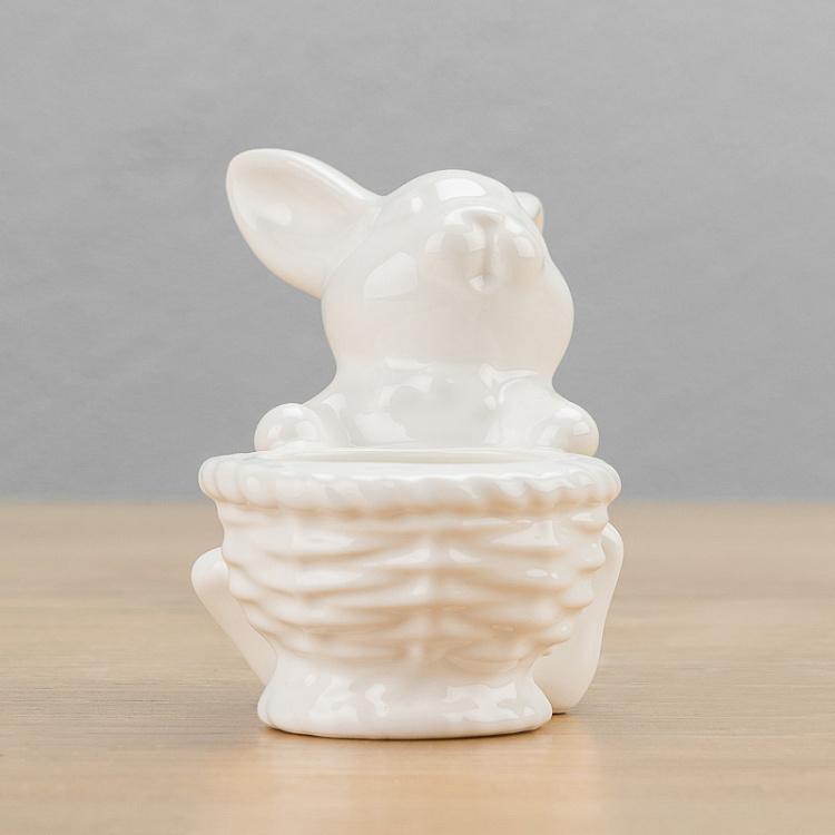 Подставка для яйца Кролик с корзинкой Rabbit With The Basket Egg Holder