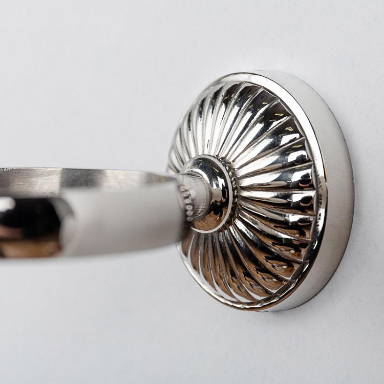 Настенная мыльница Розетка Wall Mount Soap Rosace Nickel And Ceramic