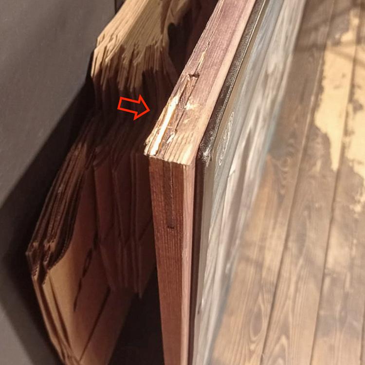 Картина на коже Два бульдога дисконт 2 Bulldogs discount