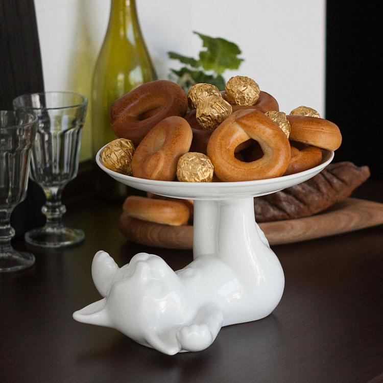 Сервировочная подставка-тортовница Котик, M Decorative Plate Cat Medium