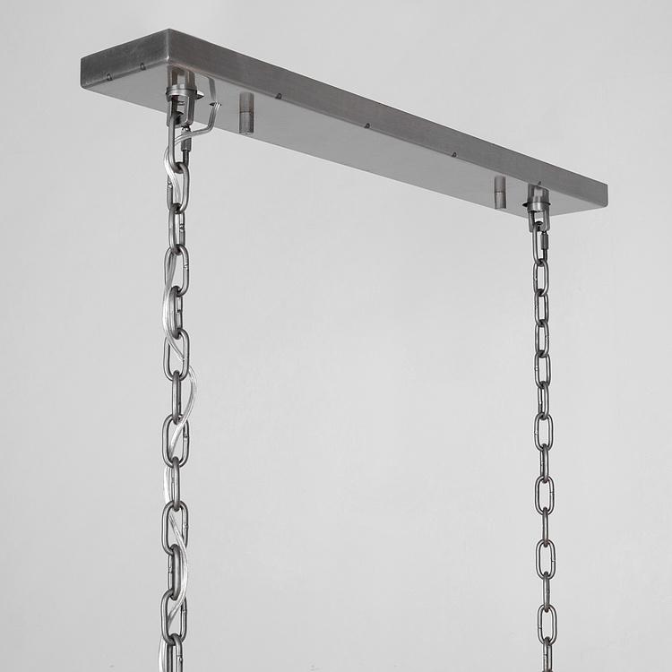 Прямоугольная люстра Одеон, M Odeon Rectangular Chandelier Medium