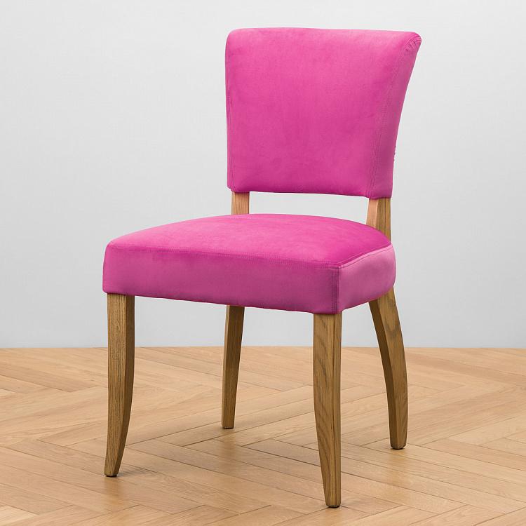 Стул Мами с заклёпками, светлые ножки Mami Dining Chair With Studs, Oak Brown