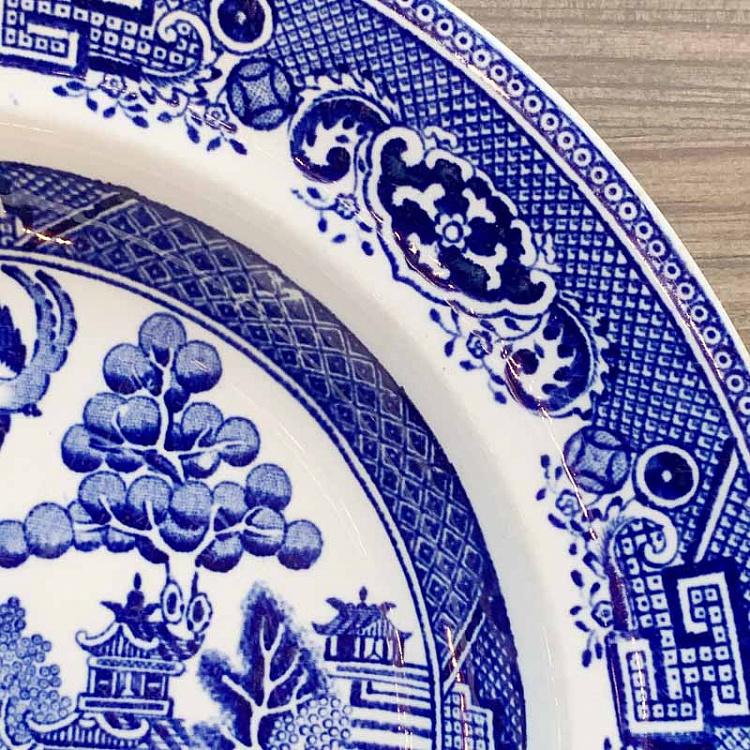 Винтажная тарелка Ива, L Vintage Plate Willow Large