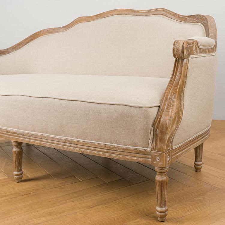 Двухместный диван Жан-Поль, песочные ножки Jean-Paul 2 Seater, Oak Sandwashed